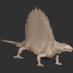 261 蜥蜴 鳄鱼 恐龙 摆件 工艺品 STL 手办 3D扫描 3D打印 雕像 高模 雕塑 zbru